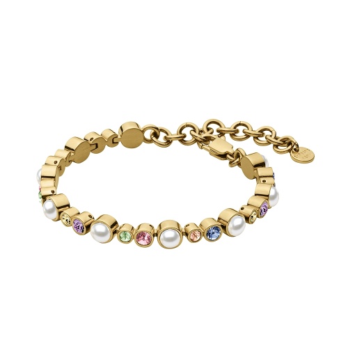 Браслет Dyrberg Kern SACHA SG PASTEL MULTI / WHITE PEARL, 450096
