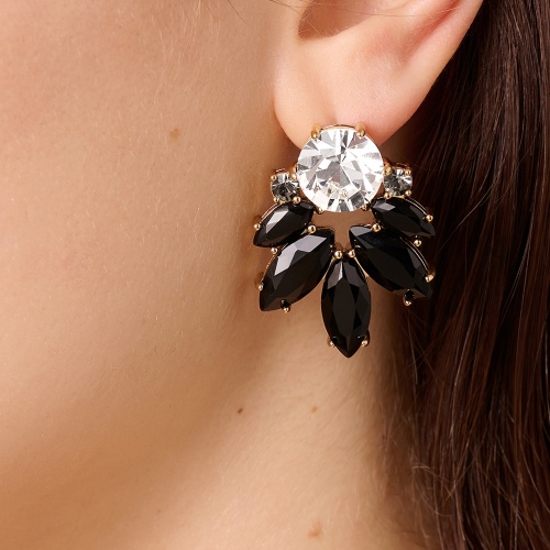Серьги Dyrberg Kern DRAGO SG BLACK / CRYSTAL, 470021 фото 2