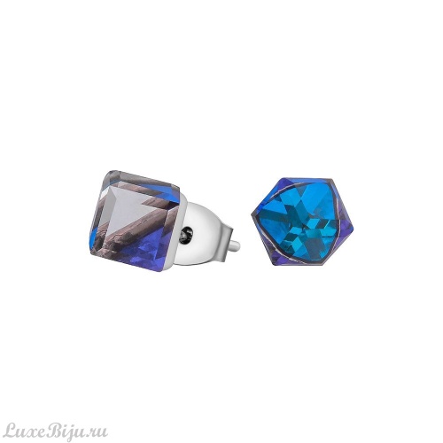 Пусеты Fiore Luna Crystal Bermudsa Blue SWE1127 CBB S