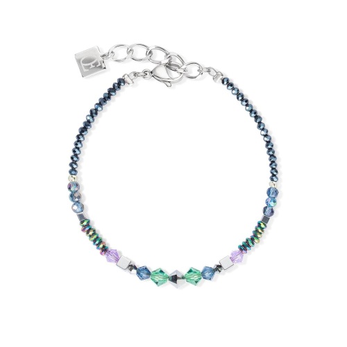 Браслет Coeur de Lion Blue-Green-Lilac, 5036/30-0754