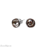 Пусеты Fiore Luna Silver Shade A1909.2 BW/S
