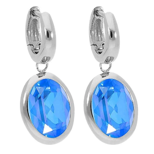 Серьги Qudo Creole TIVOLA small S royal blue delite, 310686 BL/S фото 5