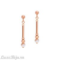 Серьги Coeur de Lion Beige-Grey, *5048/21-1012