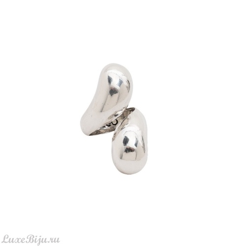 Кольцо Tucco, Grecia, незамкнутое, из двух скрещенных капель, TC26.1-TMA05 серебристый