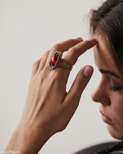 Кольцо Fiore di Firenze AN1154 GRANATO фото 8