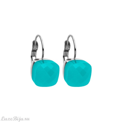 Серьги Qudo Firenze turquoise opal 304114 G/S
