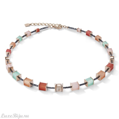 Колье Coeur de Lion Polaris Coral-Mintgreen 4945/10-0231