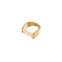 Кольцо Moon Paris, Ringo, с жемчугом, MR-26.06-091 золотистый, 18