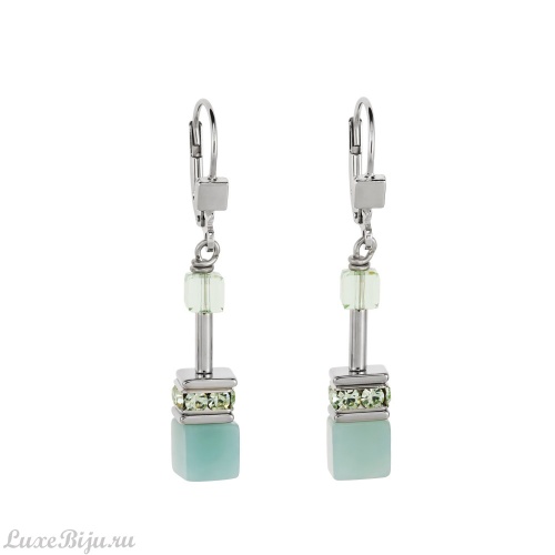 Серьги Coeur de Lion Light Green 4017/20-0520