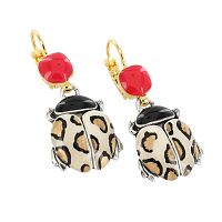 Серьги TARATATA, Cox, с цветной смолой и золотистой краской, TT-T25-04716-10L серебристый