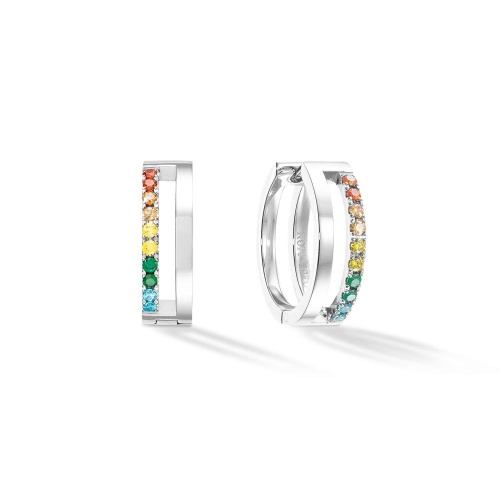 Серьги Coeur de Lion Multicolour Silver, 0136/21-1517 фото 3