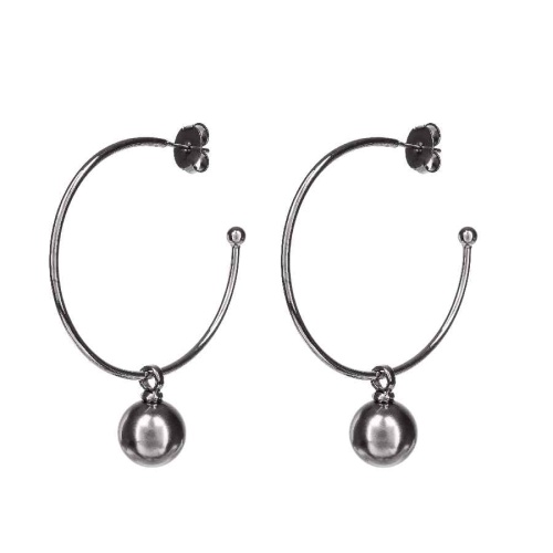 Серьги Possebon Graphite Pearl, A0063.3 BW