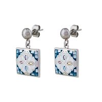 Серьги Fiore Luna ENAMEL BLUE, AE03194-4 M/S