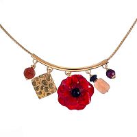 Колье TARATATA, Carmen, золотистый песчаник, солнечный камень, TT-W25-04104-203 красный