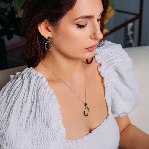 Колье Fiore Luna Jet Nut, B2103SW-N05.4 BW/S фото 5