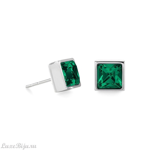 Coeur de Lion Пусеты Coeur de Lion Dark green-silver 0500/21-0548