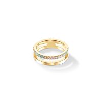 Кольцо Coeur de Lion Multicolour Pastel Gold, 0136/40-1590 60