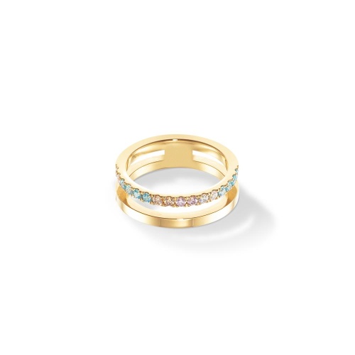 Кольцо Coeur de Lion Multicolour Pastel Gold, 0136/40-1590 60