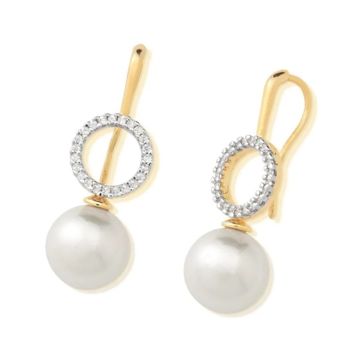Серьги Possebon White Pearl, A0977.1 G