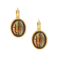 Серьги TARATATA, Zen, прозрачная смола, раковина морского ушка, TT-W25-07764-20M золотистый