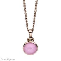 Колье Qudo Caneva Big light pink 216502 R/RG