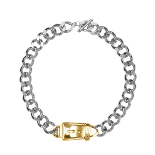 Колье Ciclon, Cynthia, с золотистой пряжкой, металл, CN-240803 серебристый