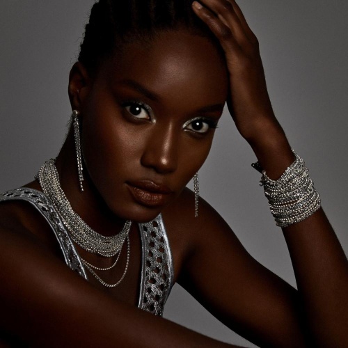 Колье VIDDA, Eternity, тройное, с кристаллами Swarovski, VD23.2-01777 серый фото 7