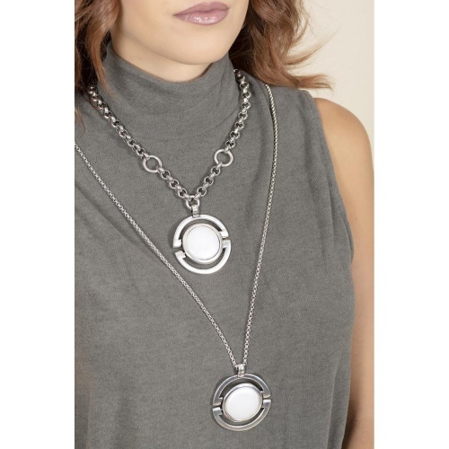 Колье Ciclon, Magnifica, с муранским стеклом, CN-233801 белый фото 2