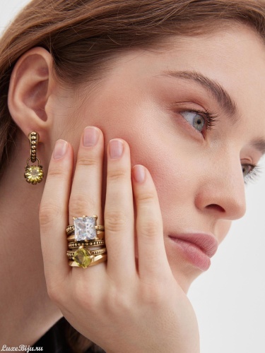 Кольцо Fiore di Firenze AN0588-0434-2PT GIALLO фото 5