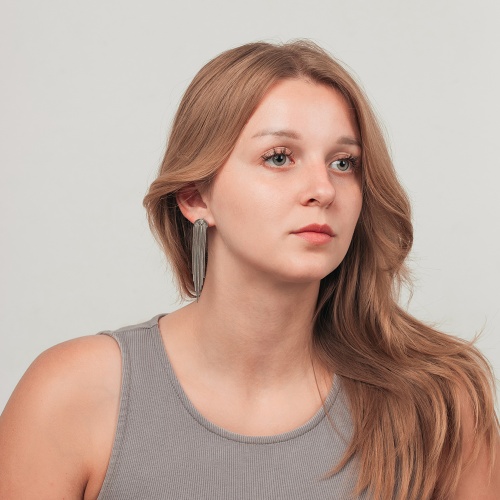 Серьги Fiore Luna Половинка, AWE2900-S фото 4