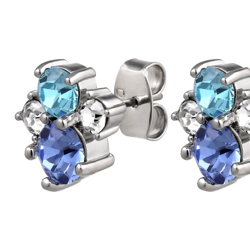 Серьги Dyrberg Kern BILLIS SS LIGHT SAPPHIRE, 460046 фото 3