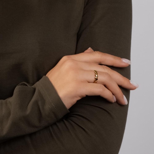 Кольцо Moon Paris, разъемное, с сердцами, Mo-Y25.02-011 золотистый фото 2