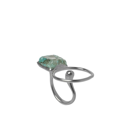 Кольцо Katerina Vassou, Tulip, с топазом, KV24.1-308803B серебристый фото 7