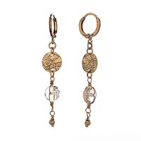 Серьги Lanzerotti, Pesca, с кристаллом, LZ-24.05-270 золотистый