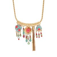 Колье TARATATA, Rosalie, золот., цветное, TT-E20-20146-20M