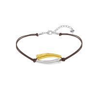 Колье VIDDA, Nexus, кожаное, биколор, VD26.1-0247292 серебристый