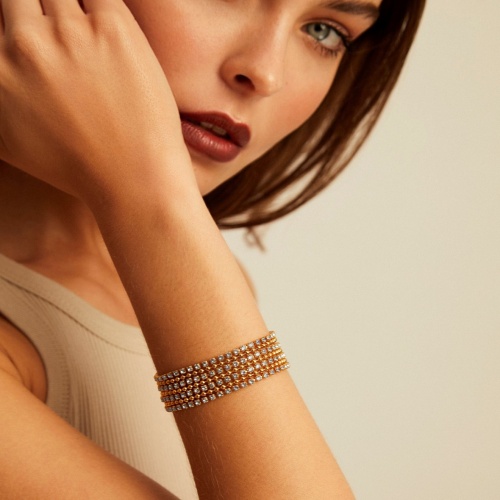 Браслет VIDDA, Eternity, с кристаллами Swarovski, VD23.2-01776 голубой фото 3