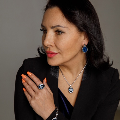 Серьги Qudo TIVOLA UNICA big (S/P) Montana 2,65cm, 332006 фото 7