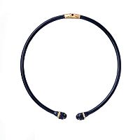 Колье Polina Firenze, гривна, пантера с эмалью и кристаллами, PF26.1-CL2182 черный