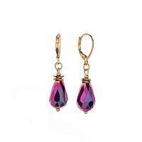 Серьги Lanzerotti, Alhambra, с кристаллом и гематитом, LZ-25.04-132 розовый