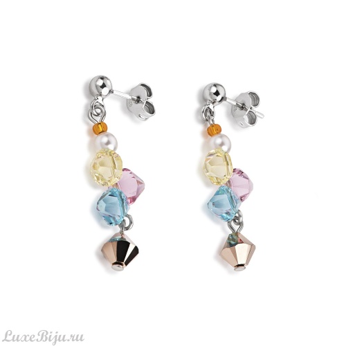 Серьги Coeur de Lion Multicolour Pastel 4872/21-1522