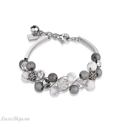 Браслет Coeur de Lion Grey-White 4845/30-1214