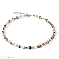 Колье Coeur de Lion Olive-Peach 5012/10-0922
