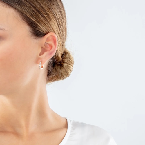 Серьги Coeur de Lion Crystal-Rose Gold, 0127/21-1822 фото 6