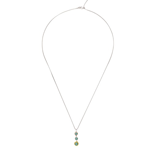 Колье Fiore Luna Green colors, B2101SW-N01.16 G/MIX