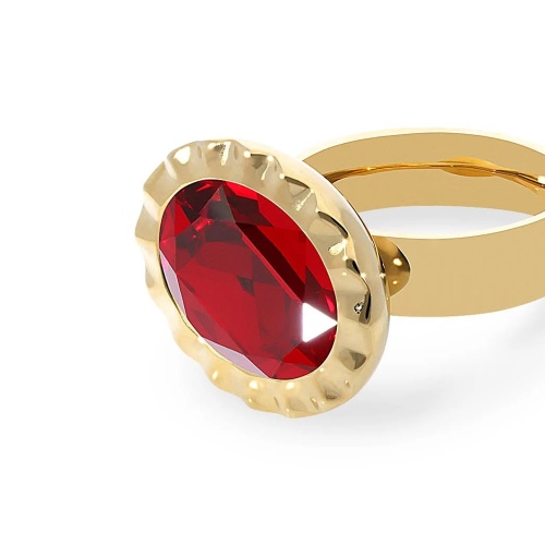 Кольцо Qudo TIVOLA UNICA big (G/P) Siam 56, 686729 фото 8