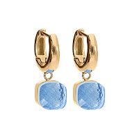 Серьги Qudo FIRENZE (G) Light Sapphire, 107001/20-4715