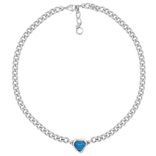 Колье Ciclon, Idilio, с муранским стеклом, металл, CN-241807 синий