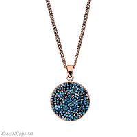 Колье Qudo Tirano Bermuda blue 404005.1 BL/RG