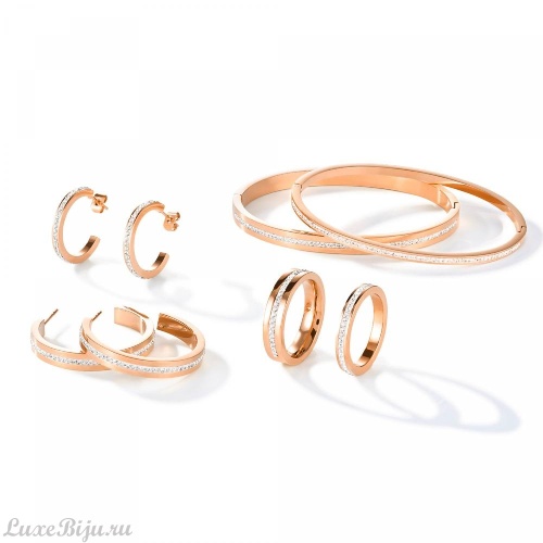 Кольцо Coeur de Lion Crystal-Rosegold 17.2 мм 0226/40-1800 54 фото 3